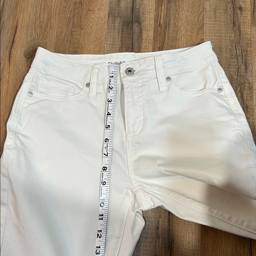 Style & Co. Off-White Girlfriend Casual Jeans Pants Sz 2P - Picture 5 of 7